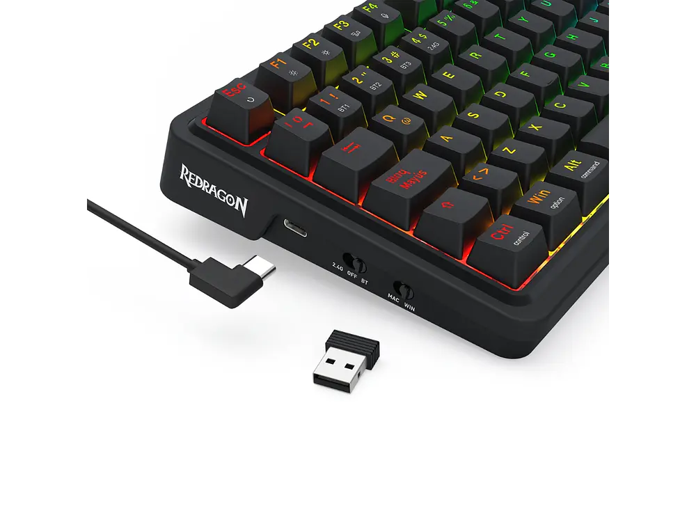Teclado Wireless Redragon Eisa Pro K686RGB-PRO Black Español 4