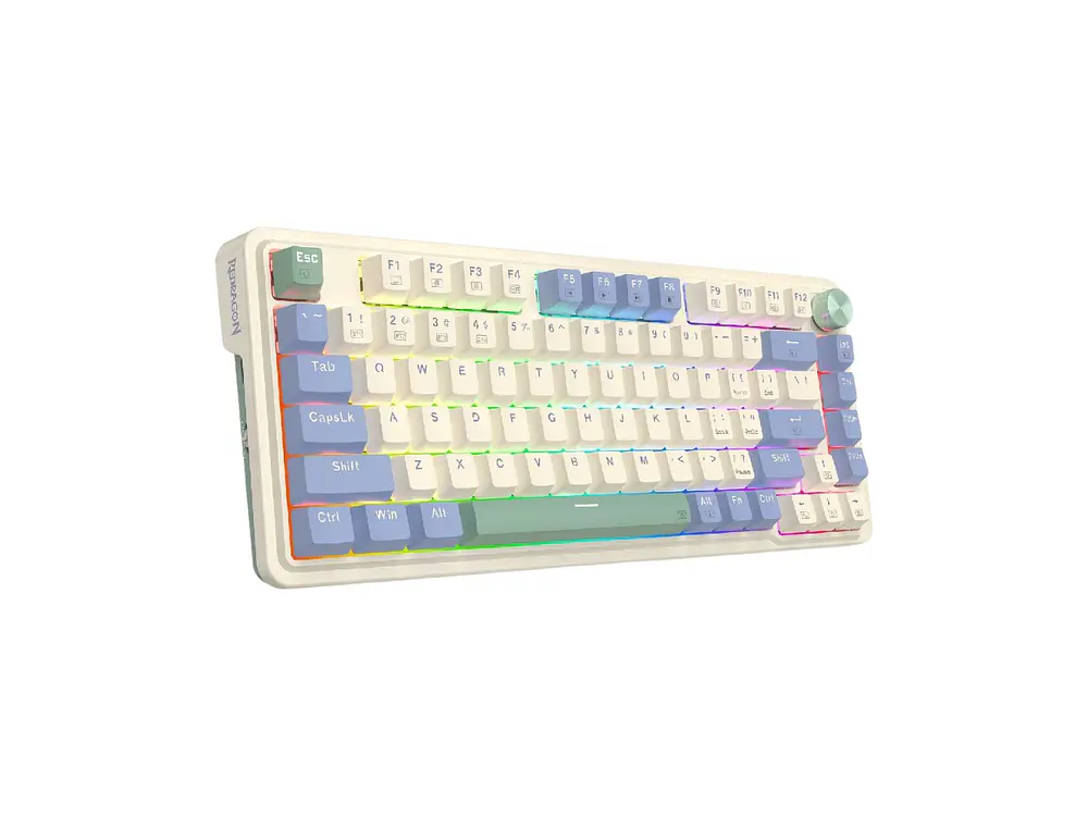 Teclado Wireless Redragon Ucal Pro K673CPG-RGB Pro SW-RED Ingles 2