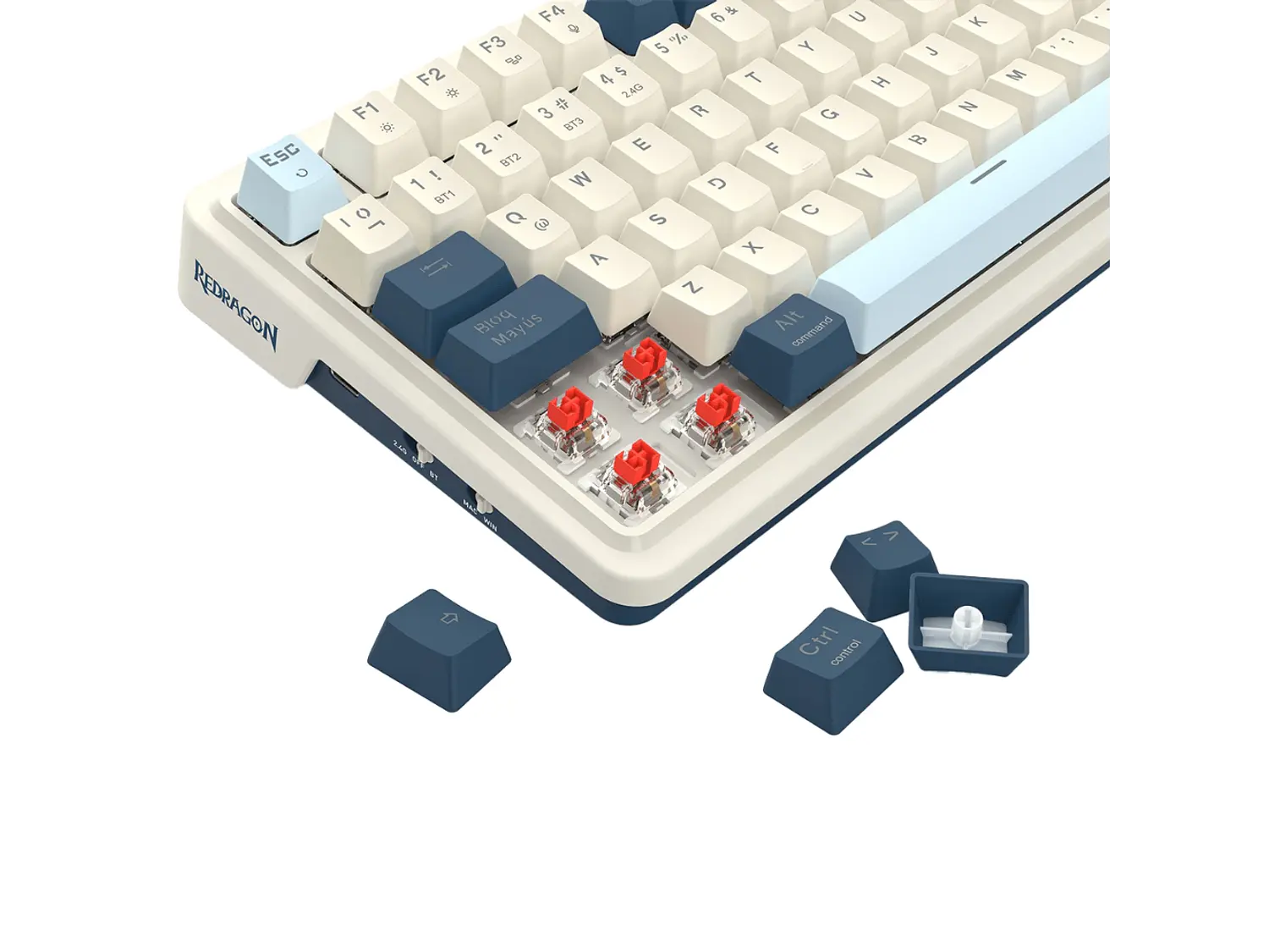 Teclado Wireless Redragon Eisa Pro K686WB-RGB-PRO White Español 4