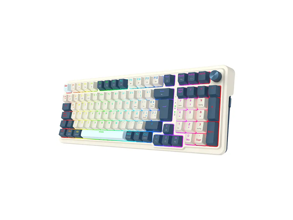 Teclado Wireless Redragon Eisa Pro K686WB-RGB-PRO White Español 2