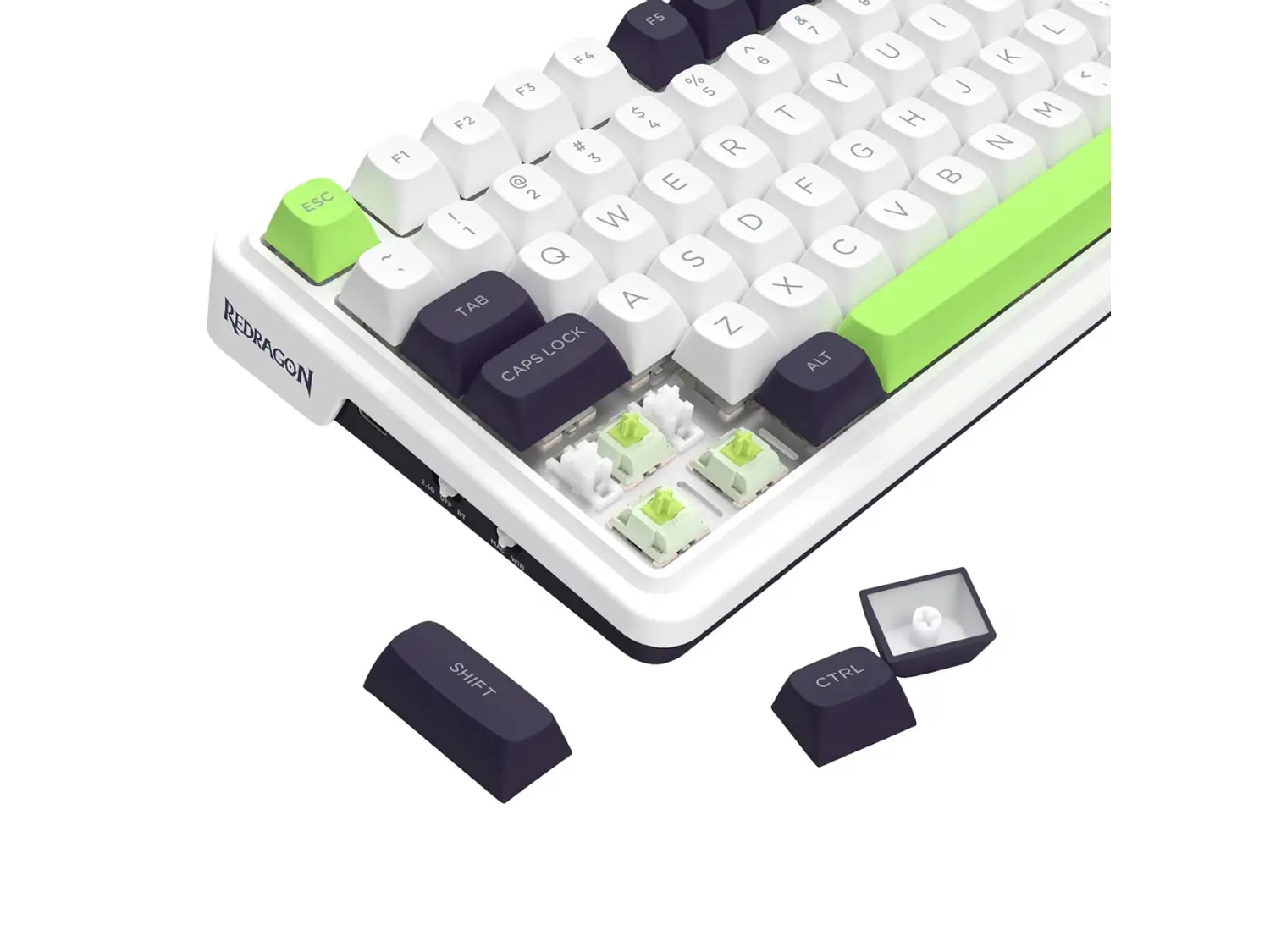 Teclado Wireless Redragon Eisa Max K686WBG-RGB-MAX White Ingles 3
