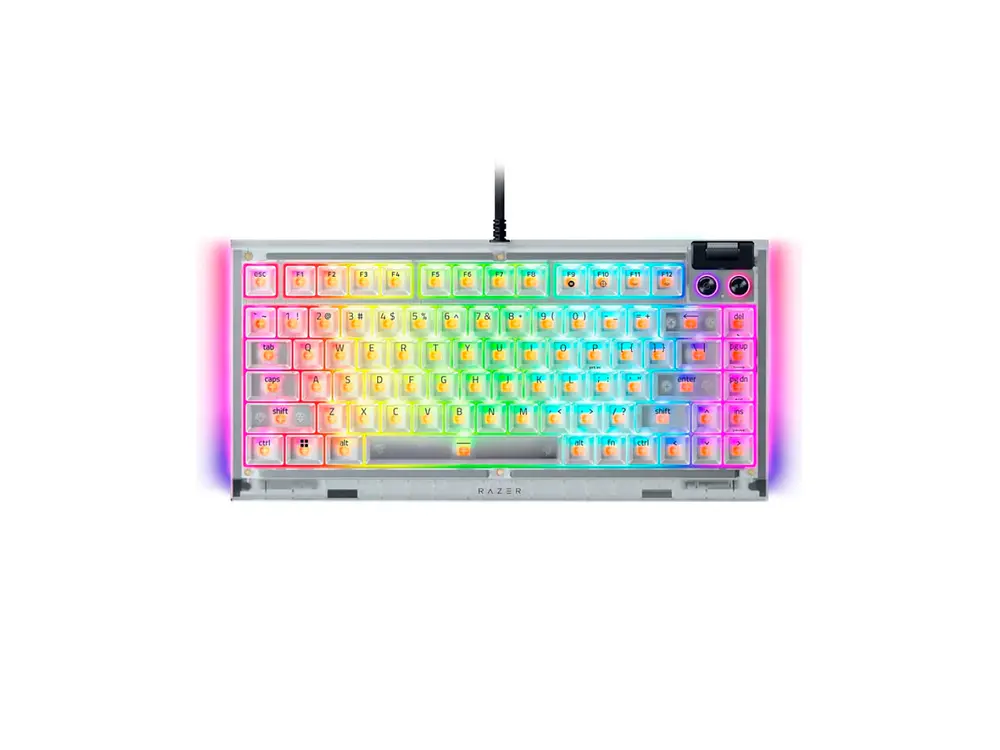Teclado Gamer Razer Blackwidow V4 75% Phantom White, EN 3