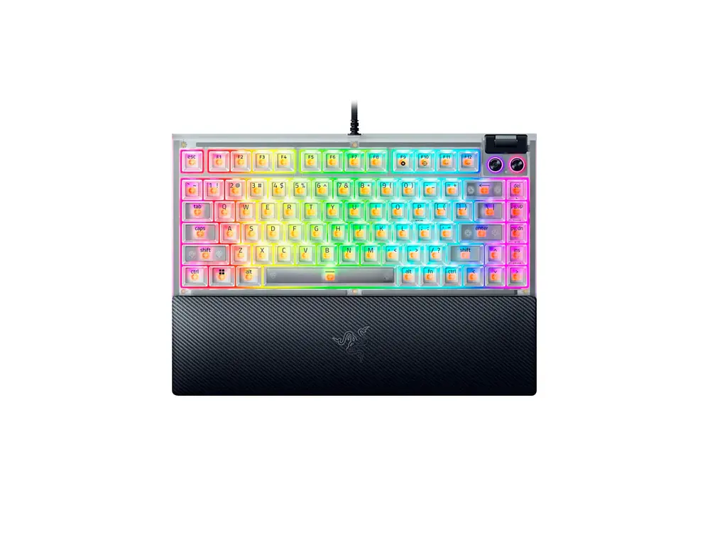 Teclado Gamer Razer Blackwidow V4 75% Phantom White, EN 1