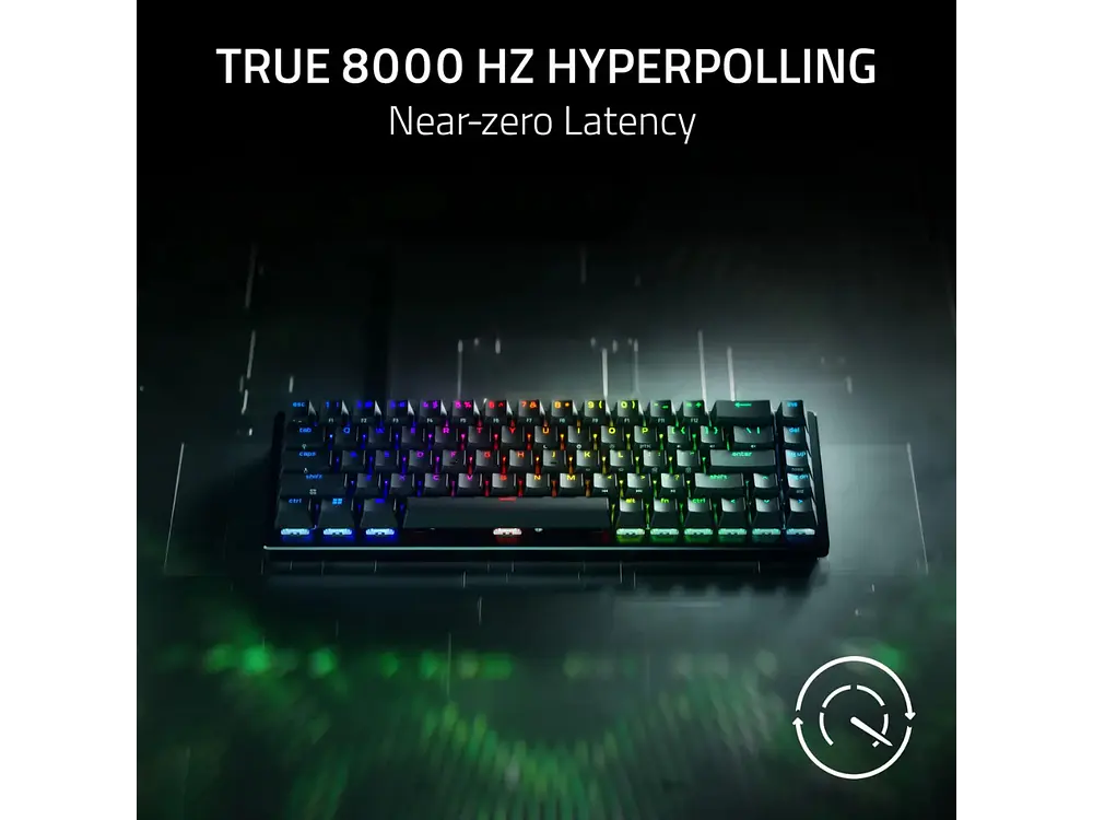 Teclado Razer Huntsman V3 HE Magnetic Mini, Color Negro, 65%, 8 Khz 3