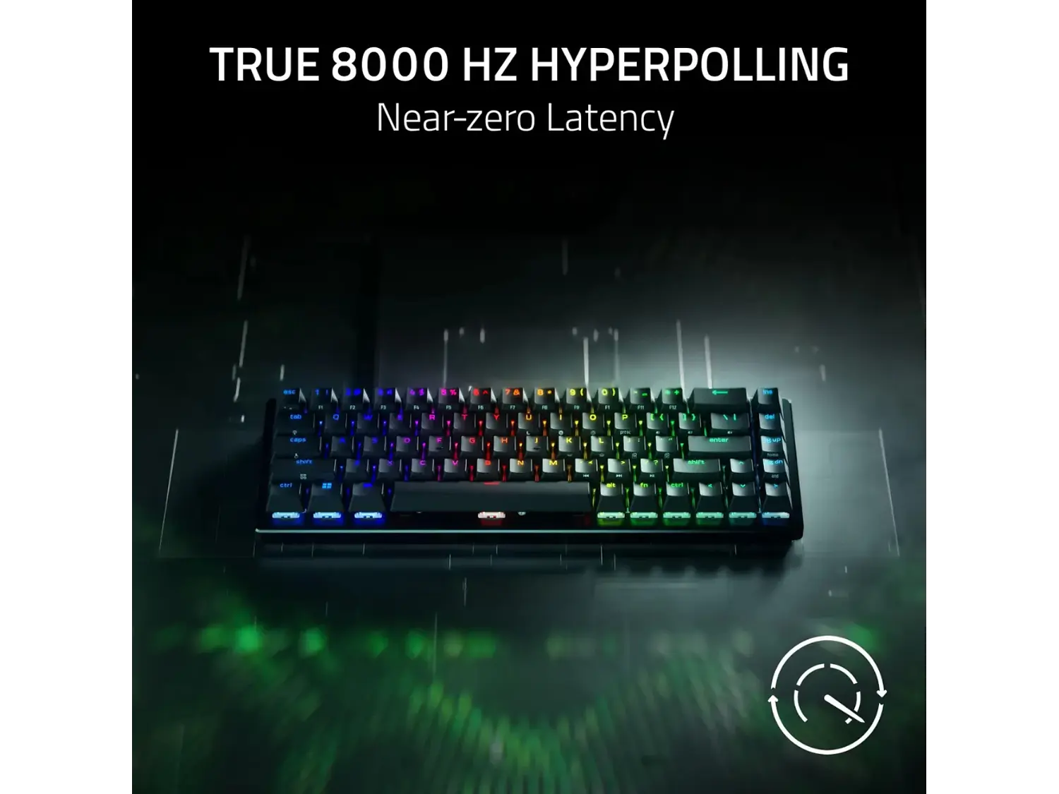 Teclado Razer Huntsman V3 HE Magnetic Mini, Color Negro, 65%, 8 Khz 3