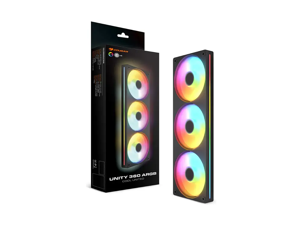 Ventilador 360mm Cougar Unity 360 FB ARGB, Color Negro 1