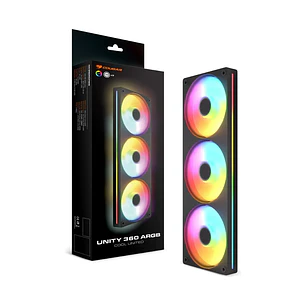 Ventilador 360mm Cougar Unity 360 FB ARGB, Color Negro