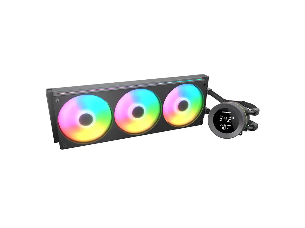 Refrigeración Líquida CPU Cougar Poseidon Vistek 360 ARGB, AM5,  LGA1851, Color Negro 1
