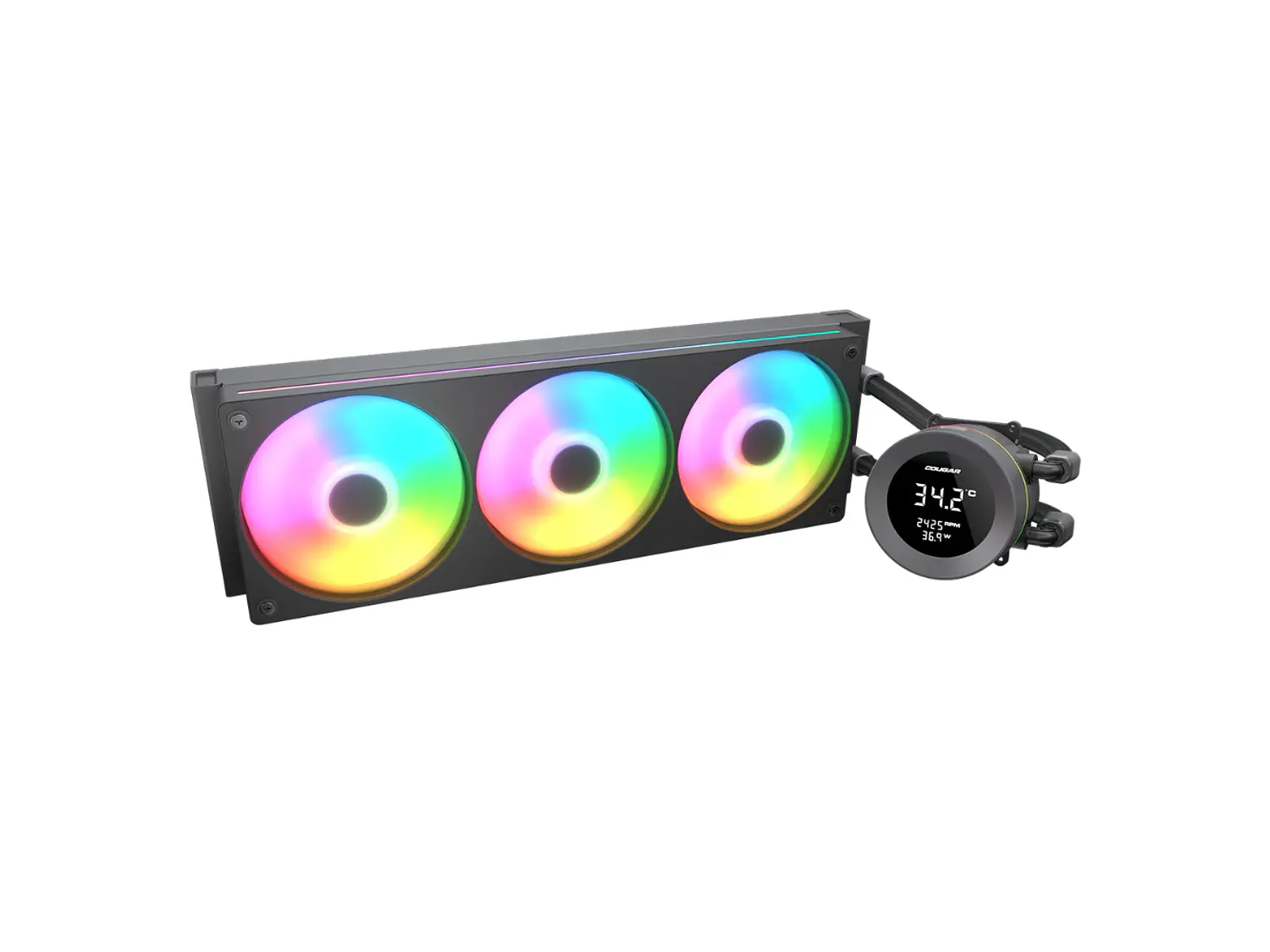 Refrigeración Líquida CPU Cougar Poseidon Vistek 360 ARGB, AM5,  LGA1851, Color Negro 1