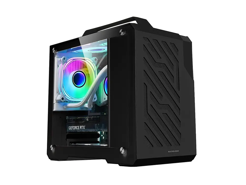Gabinete Mini G600 WJCoolman, Color Negro, Micro Atx, itx 1