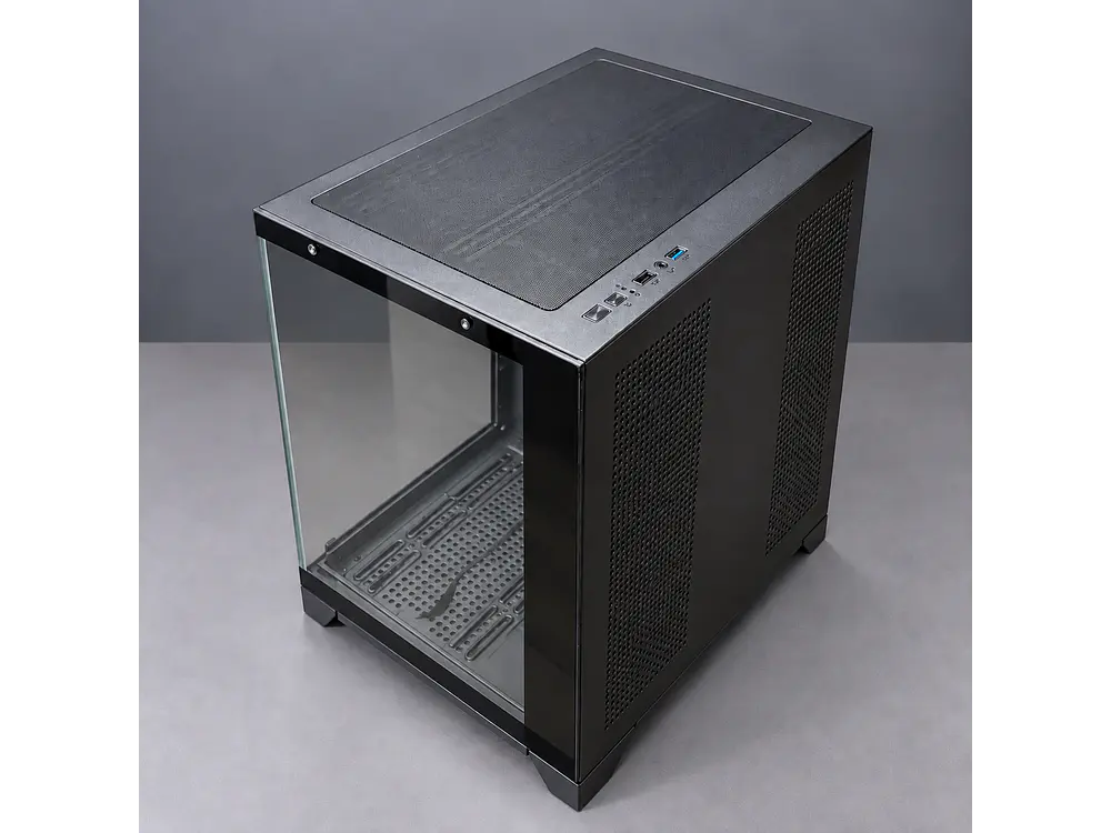 Gabinete CoolMoon AocZHTA Seaview, Color Negro, 7 Fan 120mm, Micro Atx, itx 2