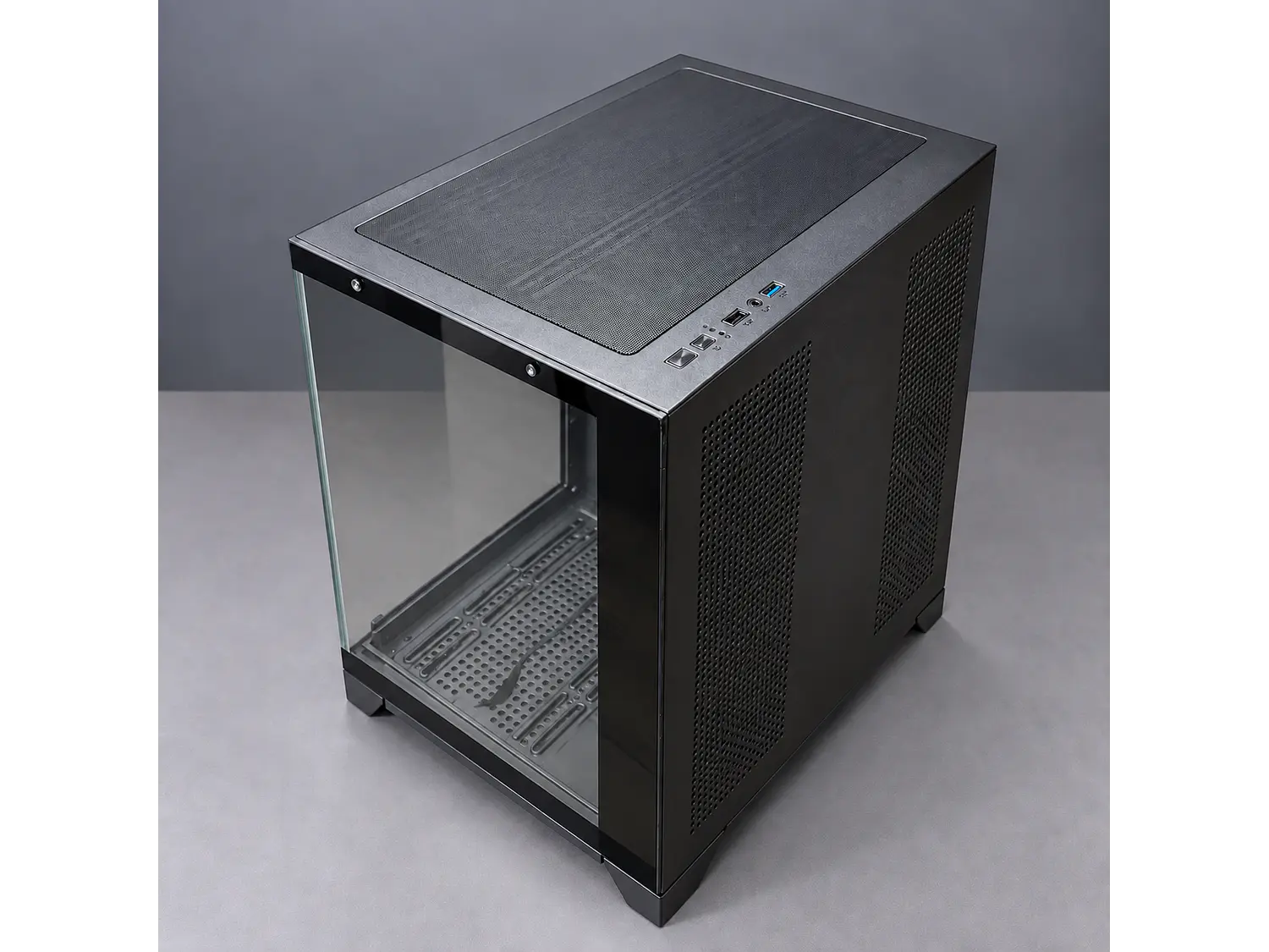Gabinete CoolMoon AocZHTA Seaview, Color Negro, 7 Fan 120mm, Micro Atx, itx 2