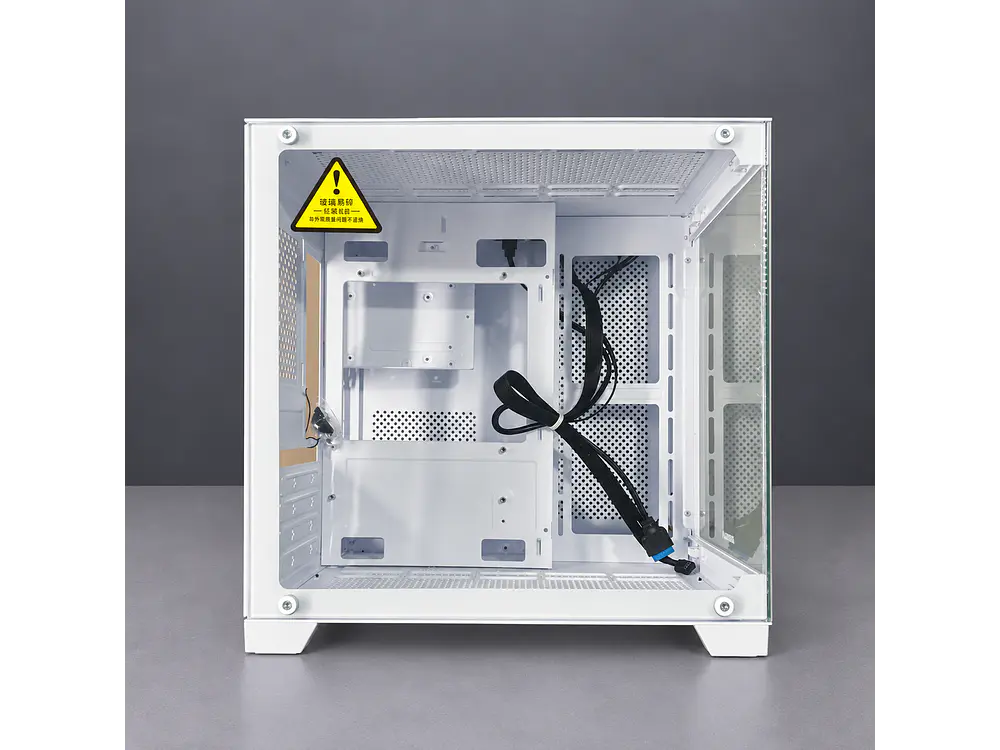 Gabinete CoolMoon AocZHTA Seaview, Color Blanco, 7 Fan 120mm, Micro Atx, itx 2