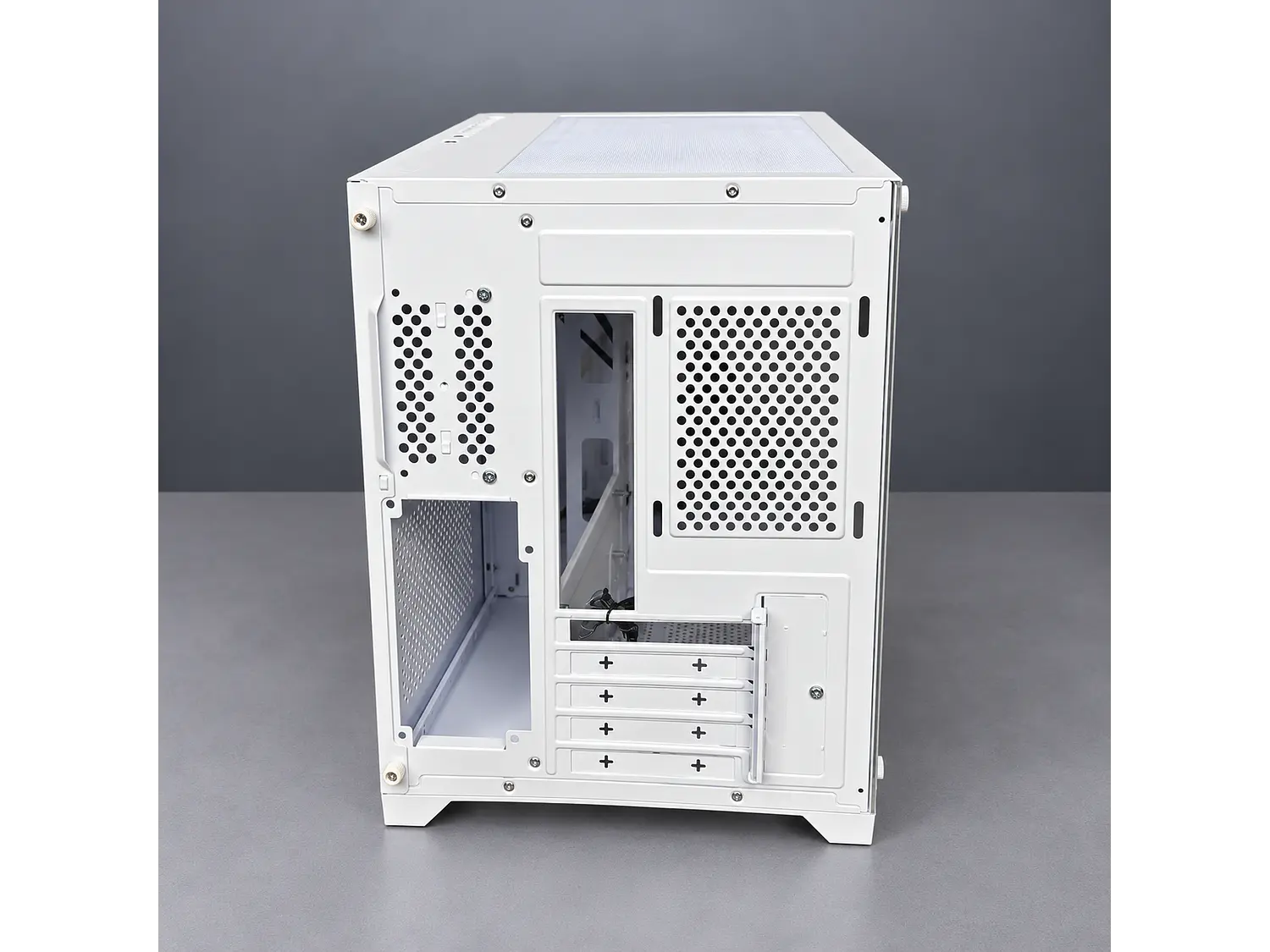 Gabinete CoolMoon AocZHTA Seaview, Color Blanco, 7 Fan 120mm, Micro Atx, itx 3