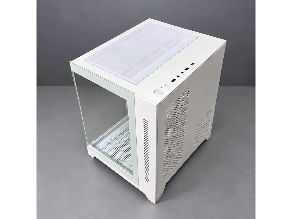 Gabinete CoolMoon AocZHTA Seaview, Color Blanco, 7 Fan 120mm, Micro Atx, itx 4