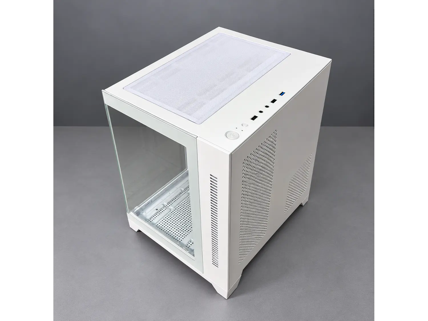 Gabinete CoolMoon AocZHTA Seaview, Color Blanco, 7 Fan 120mm, Micro Atx, itx 4