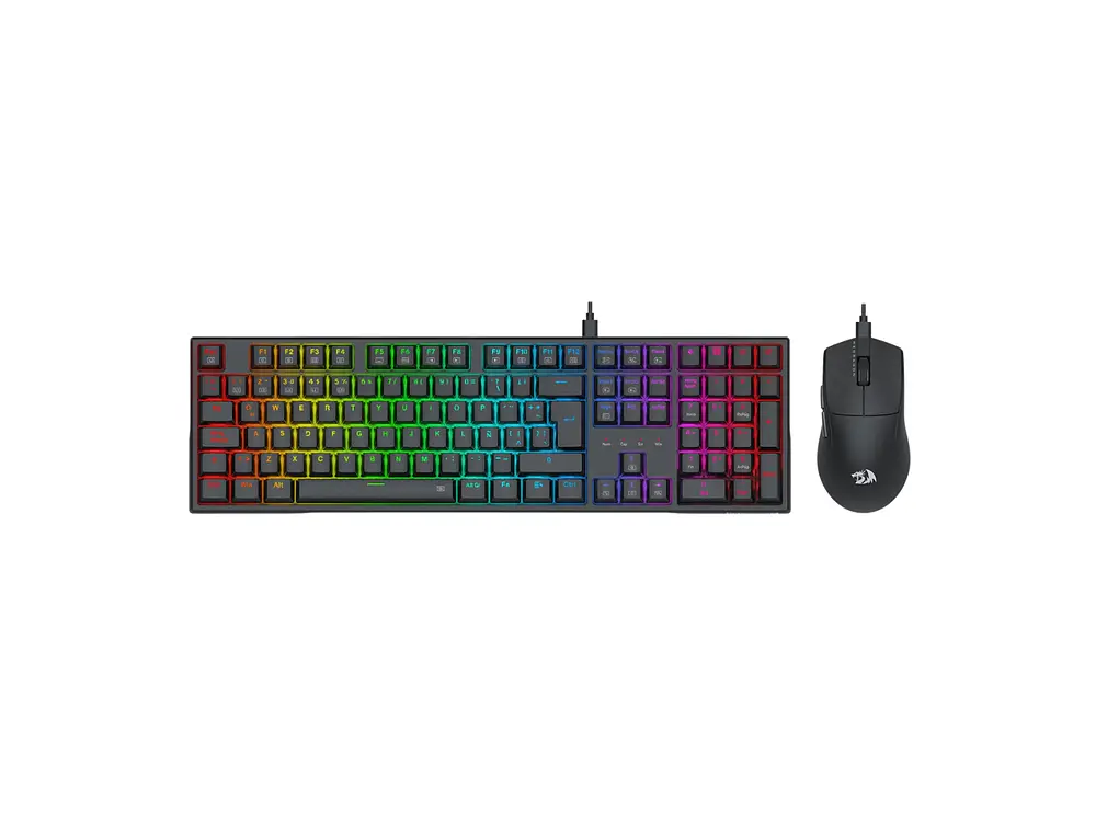 Kit Gamer Redragon S146 K668 Full Size Español (ES) + Mouse M724 Negro 1