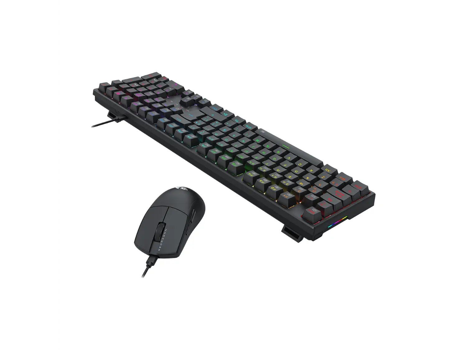 Kit Gamer Redragon S146 K668 Full Size Español (ES) + Mouse M724 Negro 6