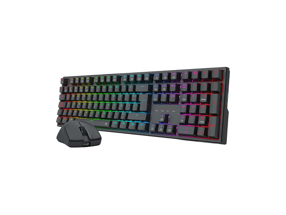 Kit Gamer Redragon S146 K668 Full Size Español (ES) + Mouse M724 Negro 4