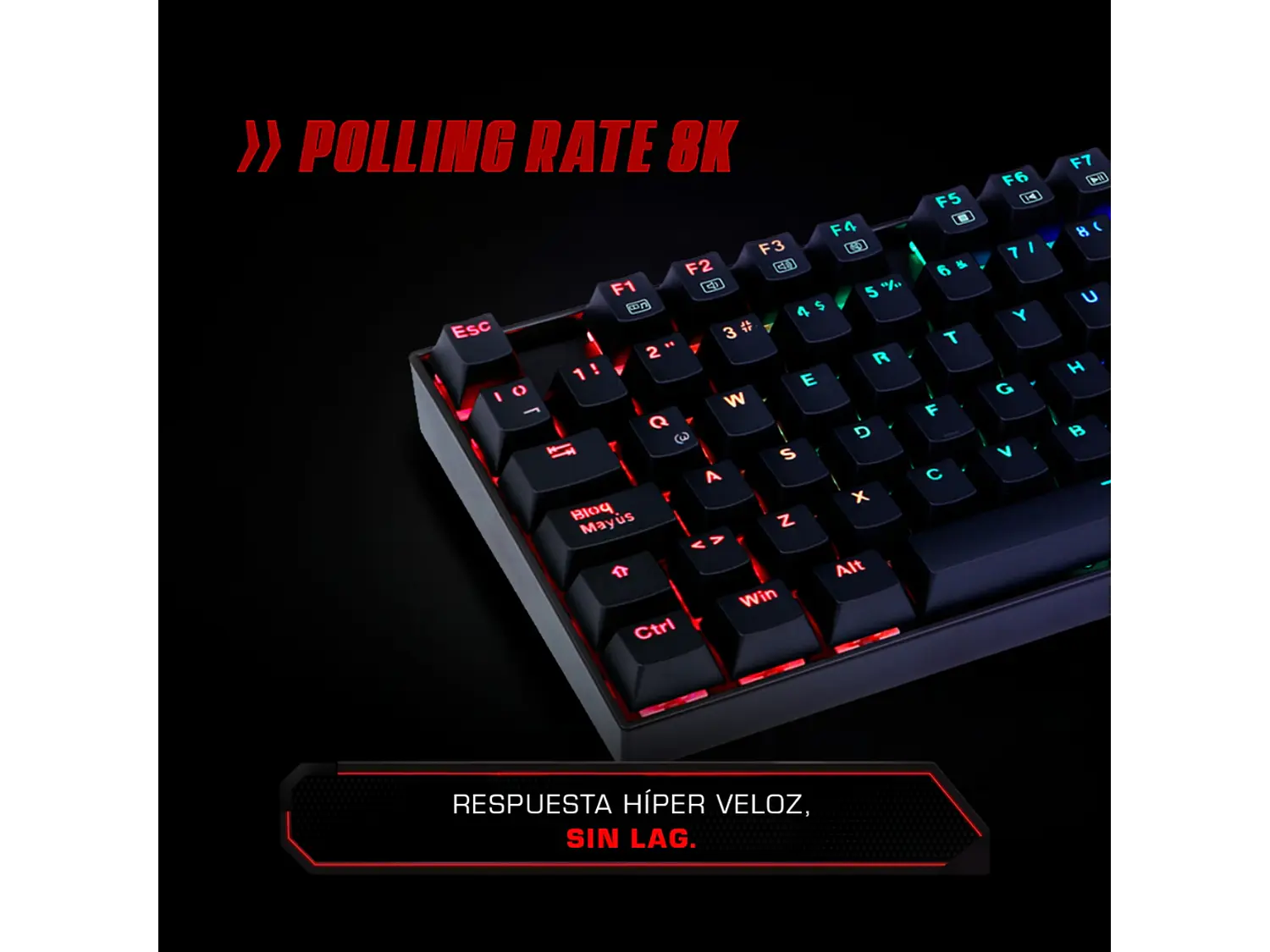 Teclado Redragon kumara K552RGB-M SP 11