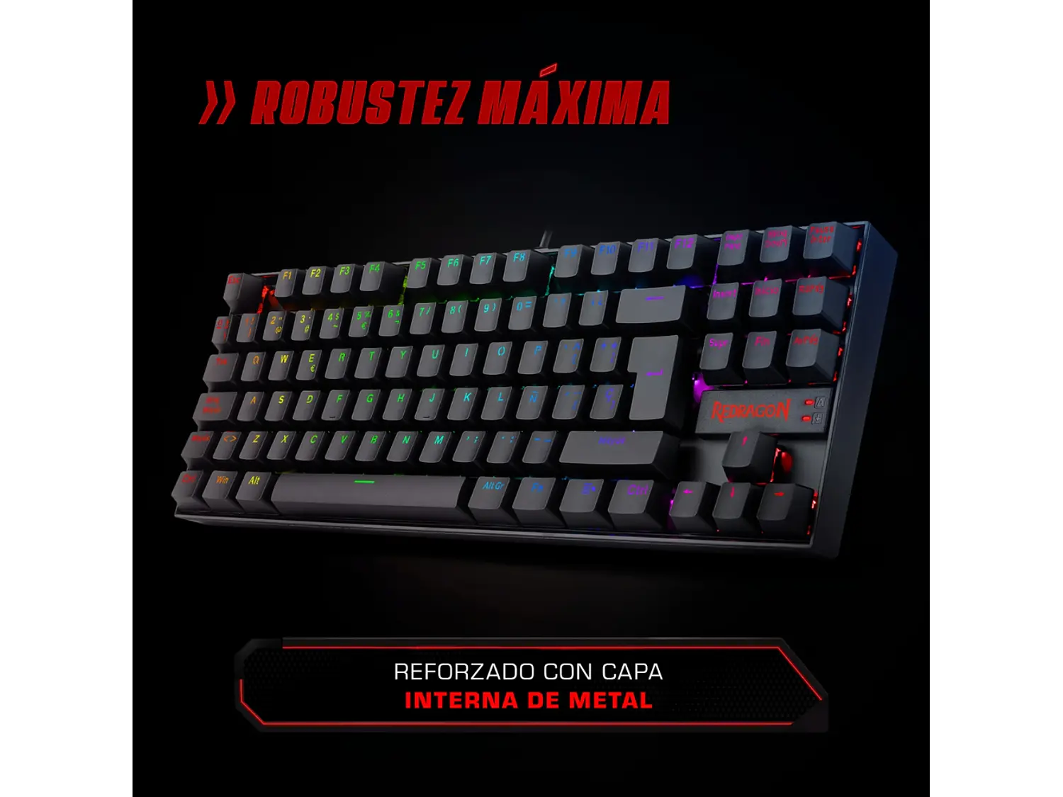 Teclado Redragon kumara K552RGB-M SP 12