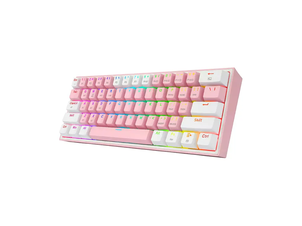Teclado Redragon Fizz Pro K616-RGB SW-RED Pink White 2