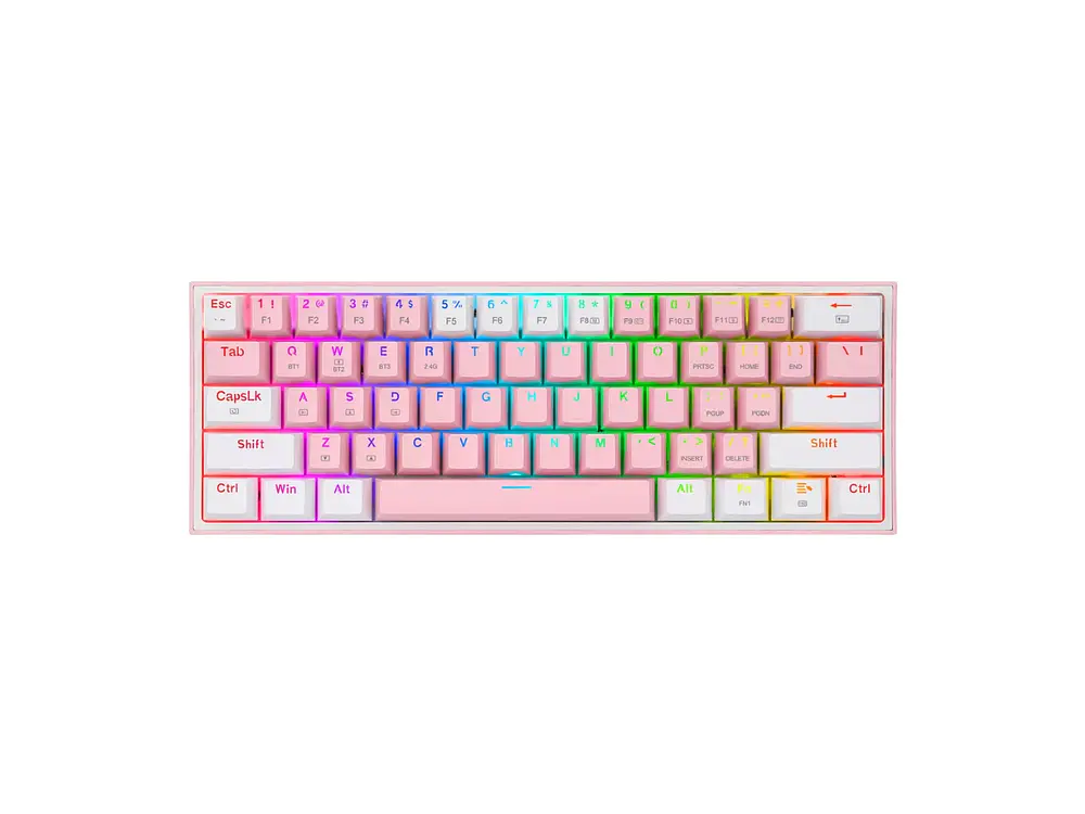 Teclado Redragon Fizz Pro K616-RGB SW-RED Pink White 1