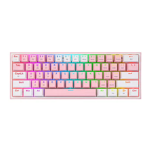 Teclado Redragon Fizz Pro K616-RGB SW-RED Pink White