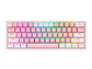 Teclado Redragon Fizz Pro K616-RGB SW-RED Pink White - Miniatura 1