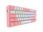 Teclado Redragon Fizz Pro K616-RGB SW-RED White Pink - Miniatura 3