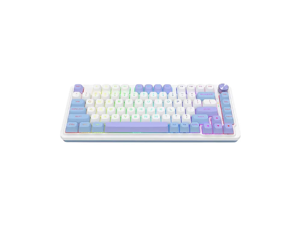 Teclado Redragon Ucal Max K673WBP-RGB-MAX (Blanco, Azul, Purpura) 2