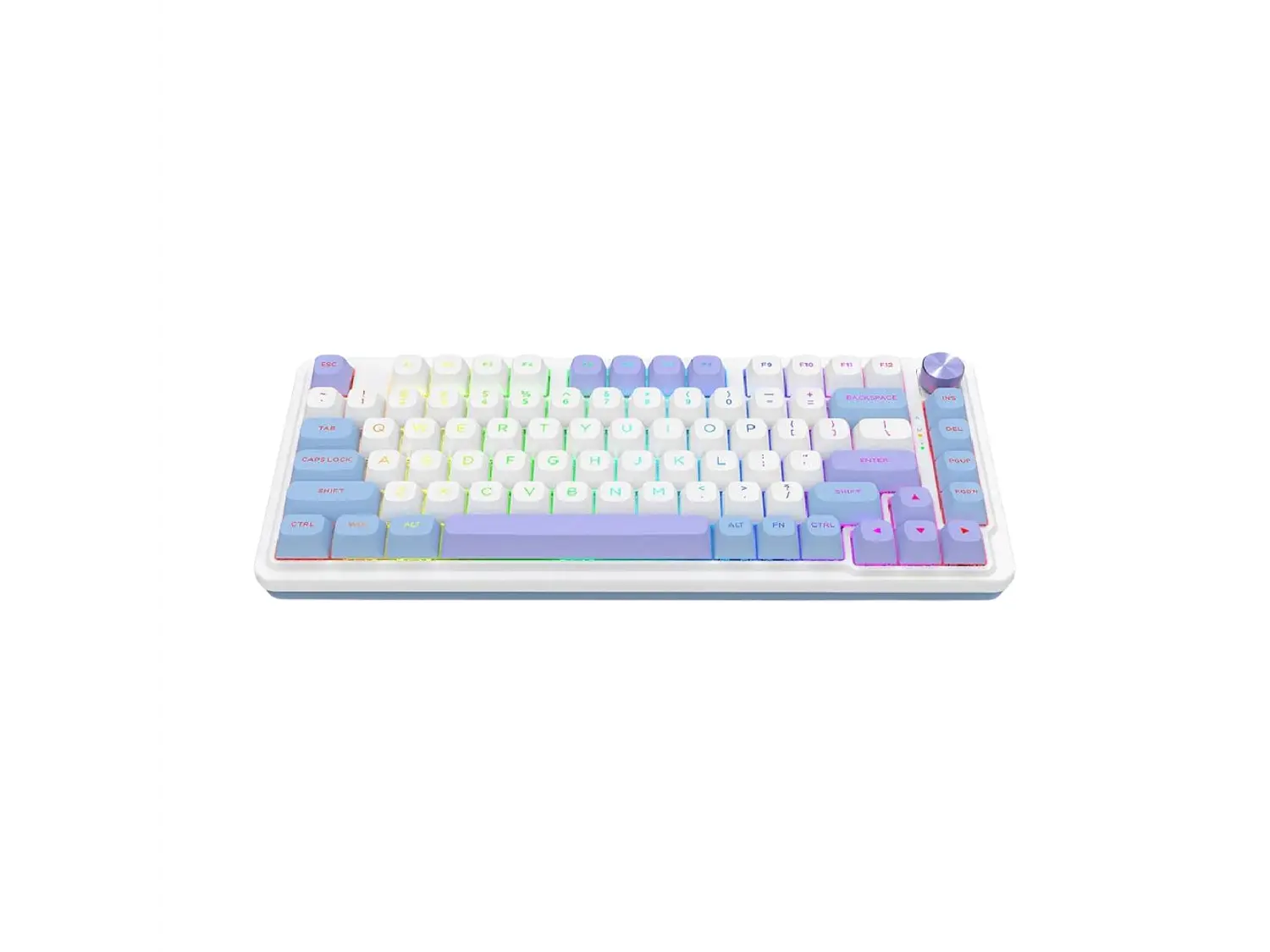 Teclado Redragon Ucal Max K673WBP-RGB-MAX (Blanco, Azul, Purpura) 2