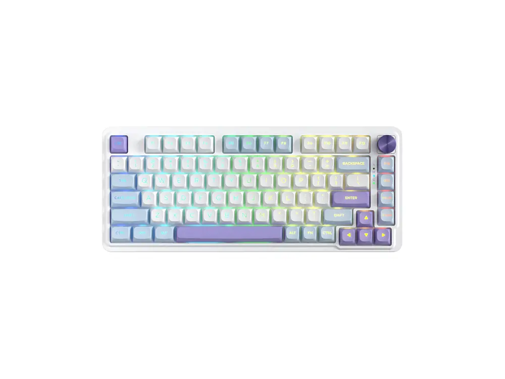 Teclado Redragon Ucal Max K673WBP-RGB-MAX (Blanco, Azul, Purpura) 1