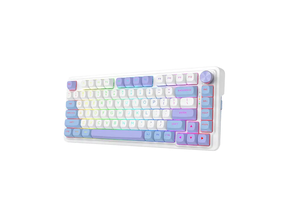 Teclado Redragon Ucal Max K673WBP-RGB-MAX (Blanco, Azul, Purpura) 3