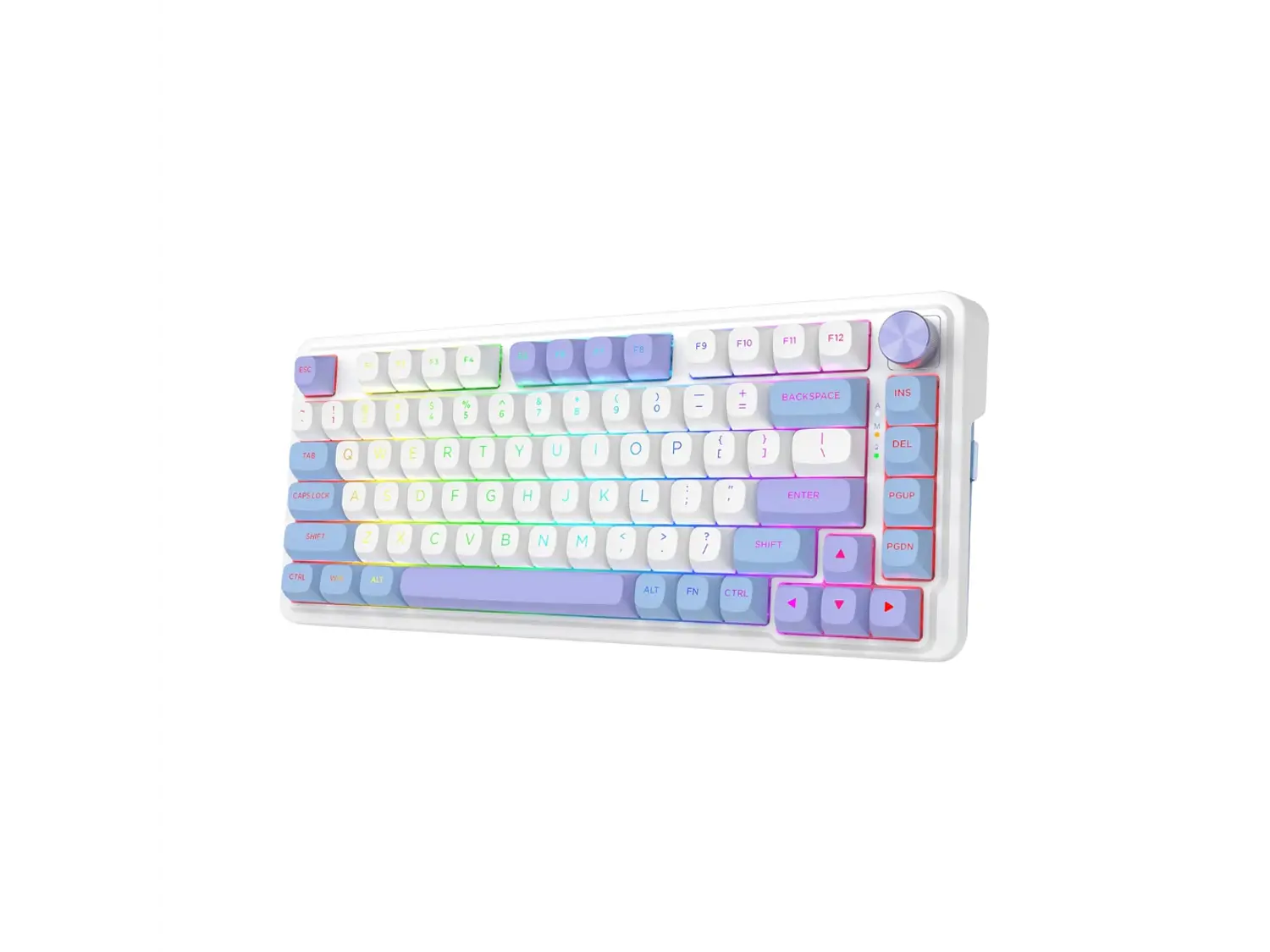 Teclado Redragon Ucal Max K673WBP-RGB-MAX (Blanco, Azul, Purpura) 3