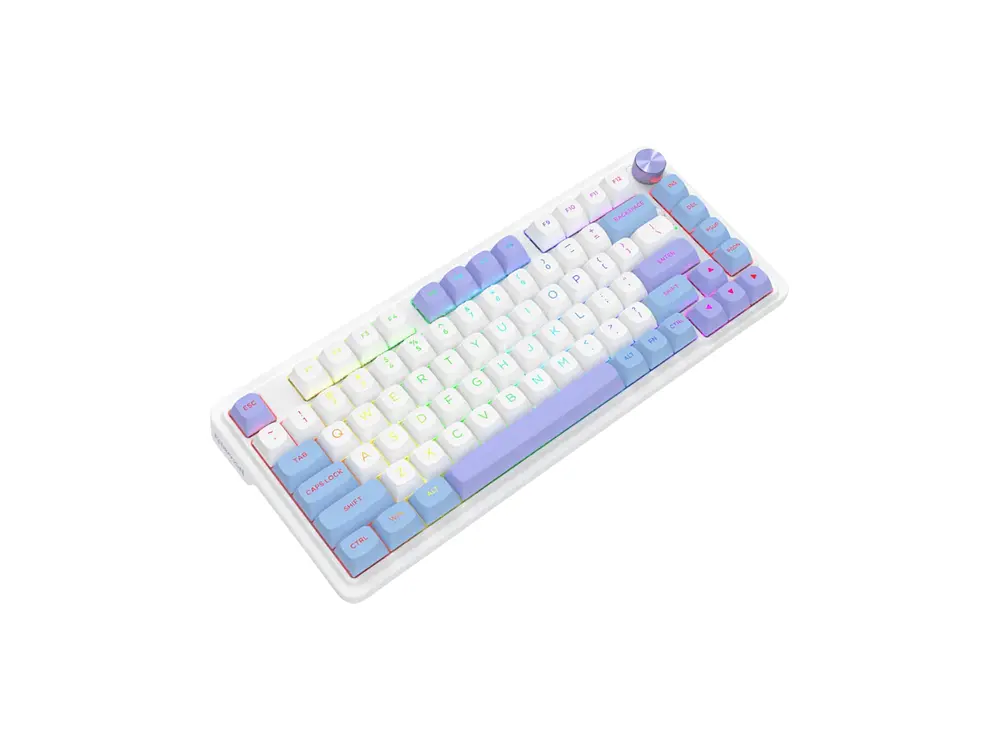Teclado Redragon Ucal Max K673WBP-RGB-MAX (Blanco, Azul, Purpura) 4