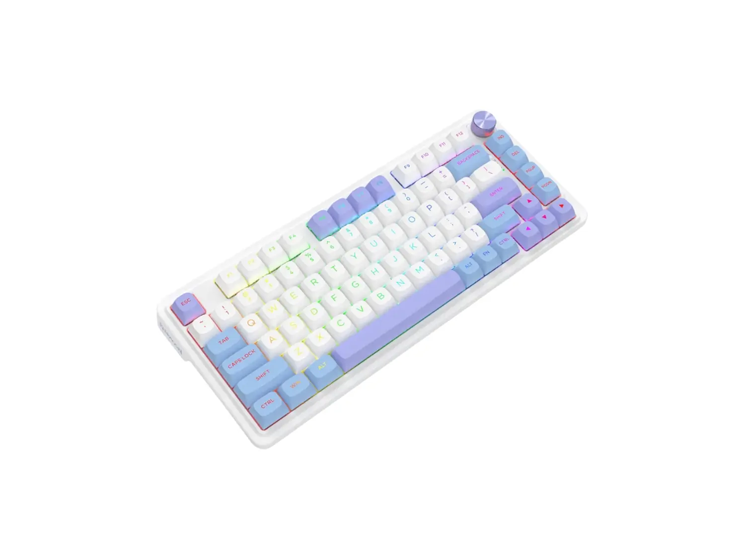 Teclado Redragon Ucal Max K673WBP-RGB-MAX (Blanco, Azul, Purpura) 4