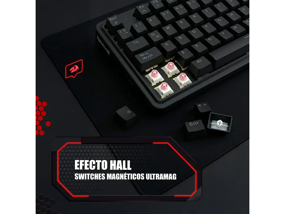 Teclado Ucal K673RGB-M SP Magnetic Wired 12
