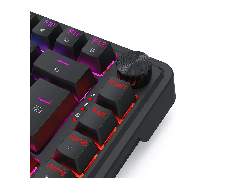 Teclado Ucal K673RGB-M SP Magnetic Wired 9