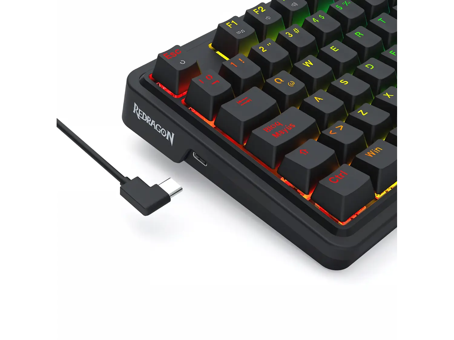 Teclado Ucal K673RGB-M SP Magnetic Wired 7