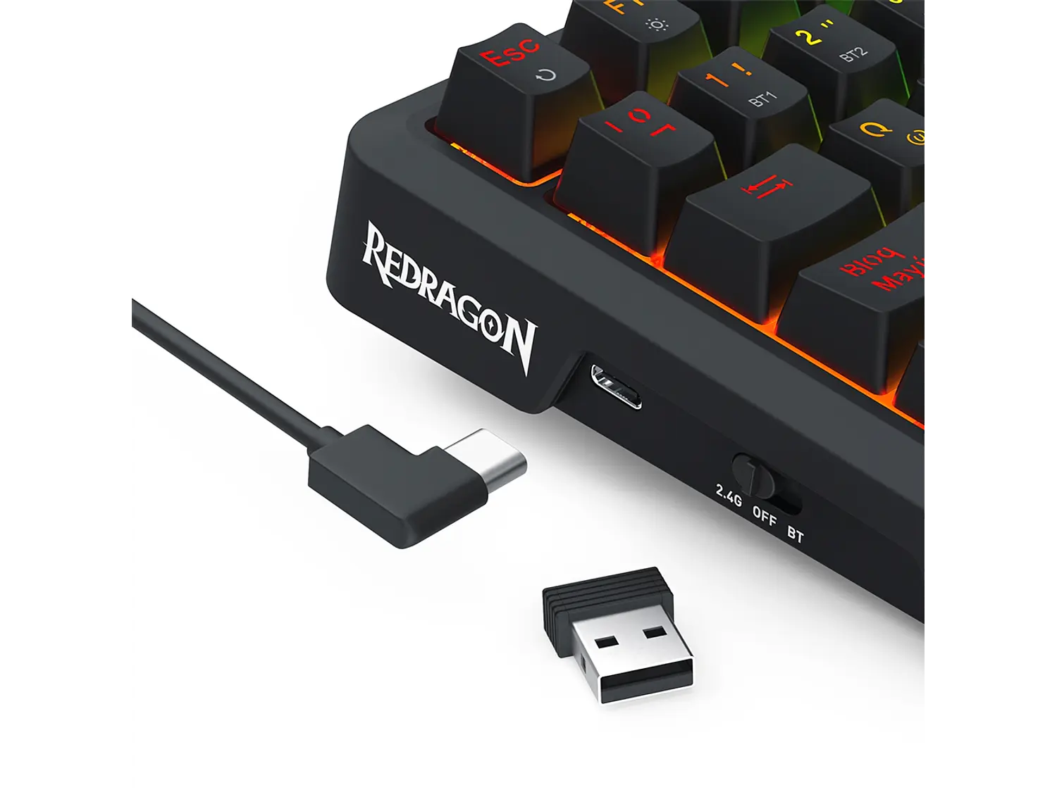 Teclado Redragon Ucal LCD Pro K724RGB-Pro SP (Yolk Switches) 5