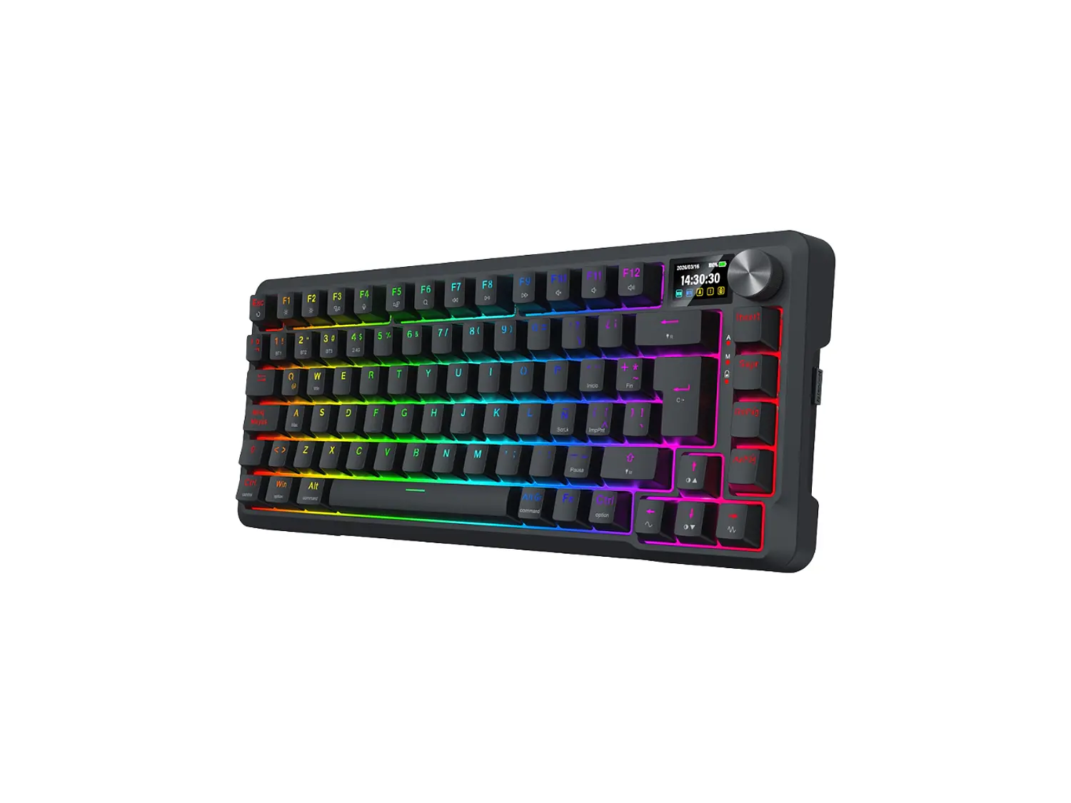 Teclado Redragon Ucal LCD Pro K724RGB-Pro SP (Yolk Switches) 2