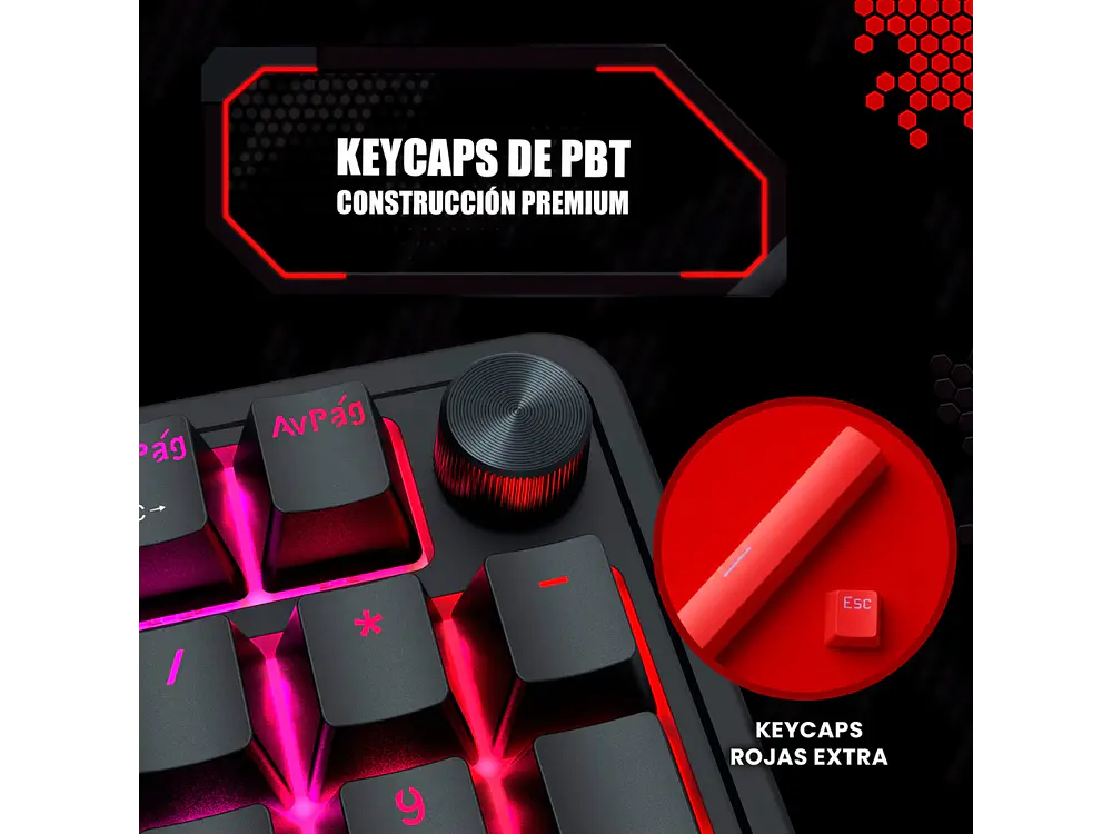 Teclado Redragon Eisa K686RGB-M SP Magnetic (Negro) 9