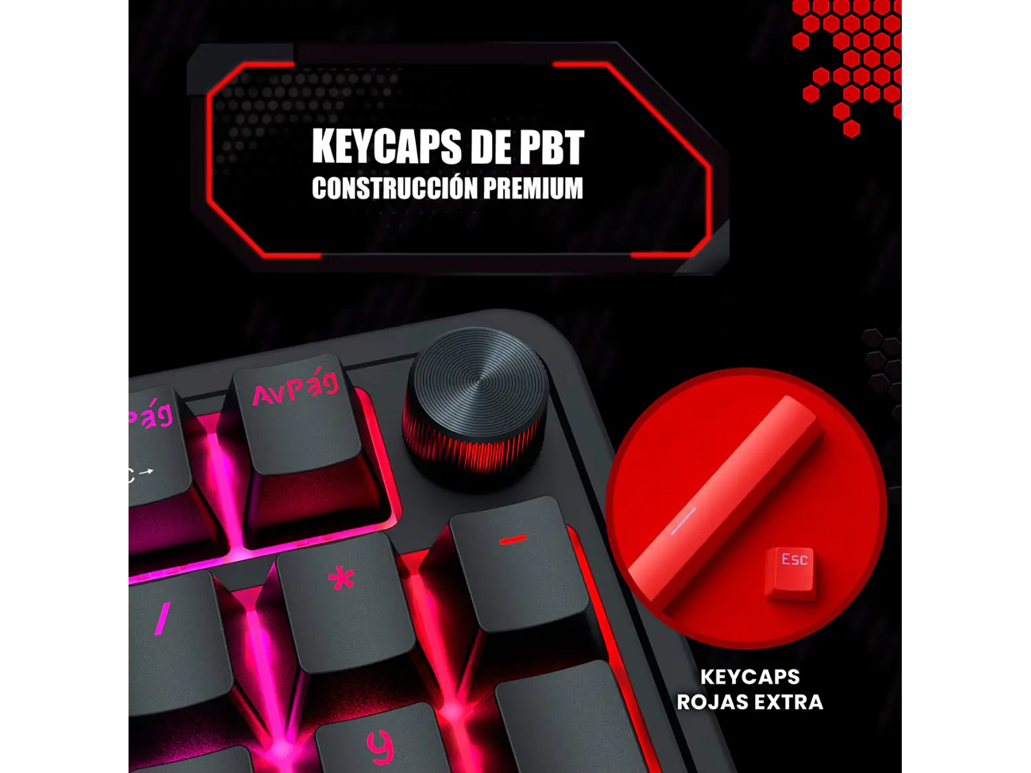 Teclado Redragon Eisa K686RGB-M SP Magnetic (Negro) 9