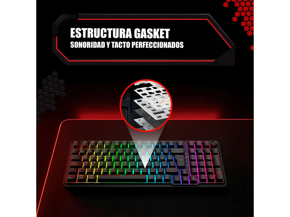 Teclado Redragon Eisa K686RGB-M SP Magnetic (Negro) 7