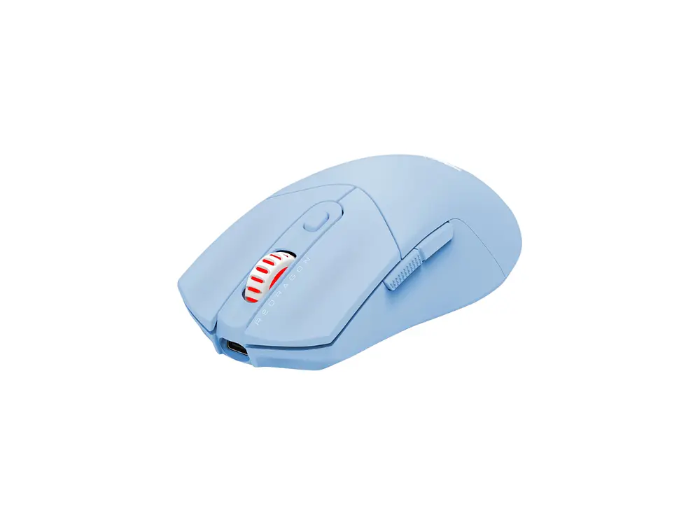 Mouse Gamer Redragon St4r Pro Inalámbrico, 26000 Dpi, Bluetooth, Wireless, Cable C (Celeste) 5
