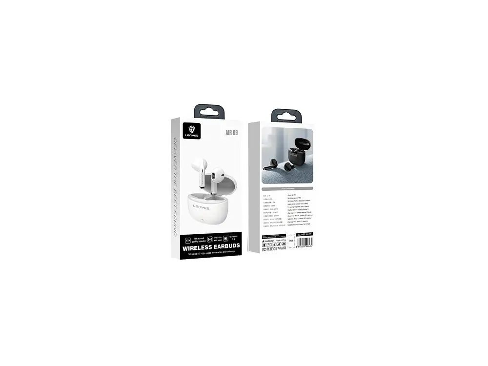 Auriculares in-ear inalámbricos Lenyes Bluetooth AIR99 Air 99, Color Beige 4
