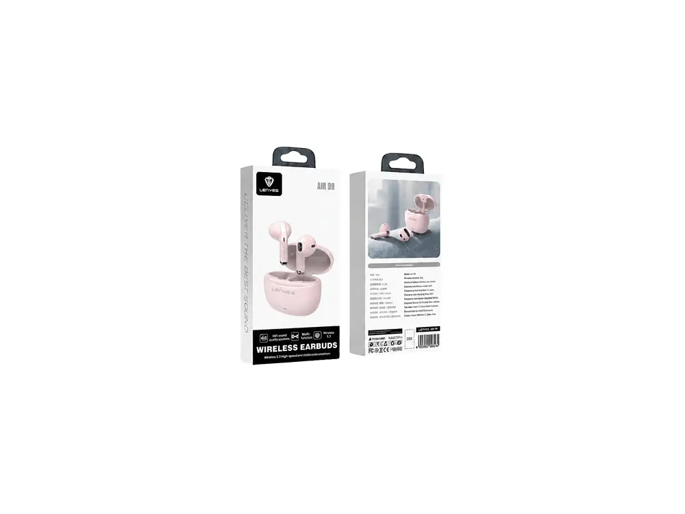 Auriculares in-ear inalámbricos Lenyes Bluetooth AIR99 Air 99, Color Rosa 4