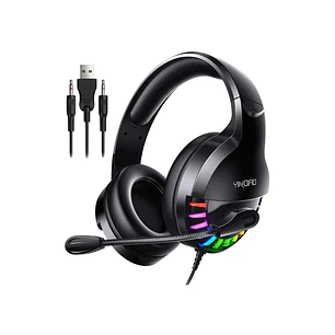 Audifono Gamer  Yindiao Q2, Color Negro