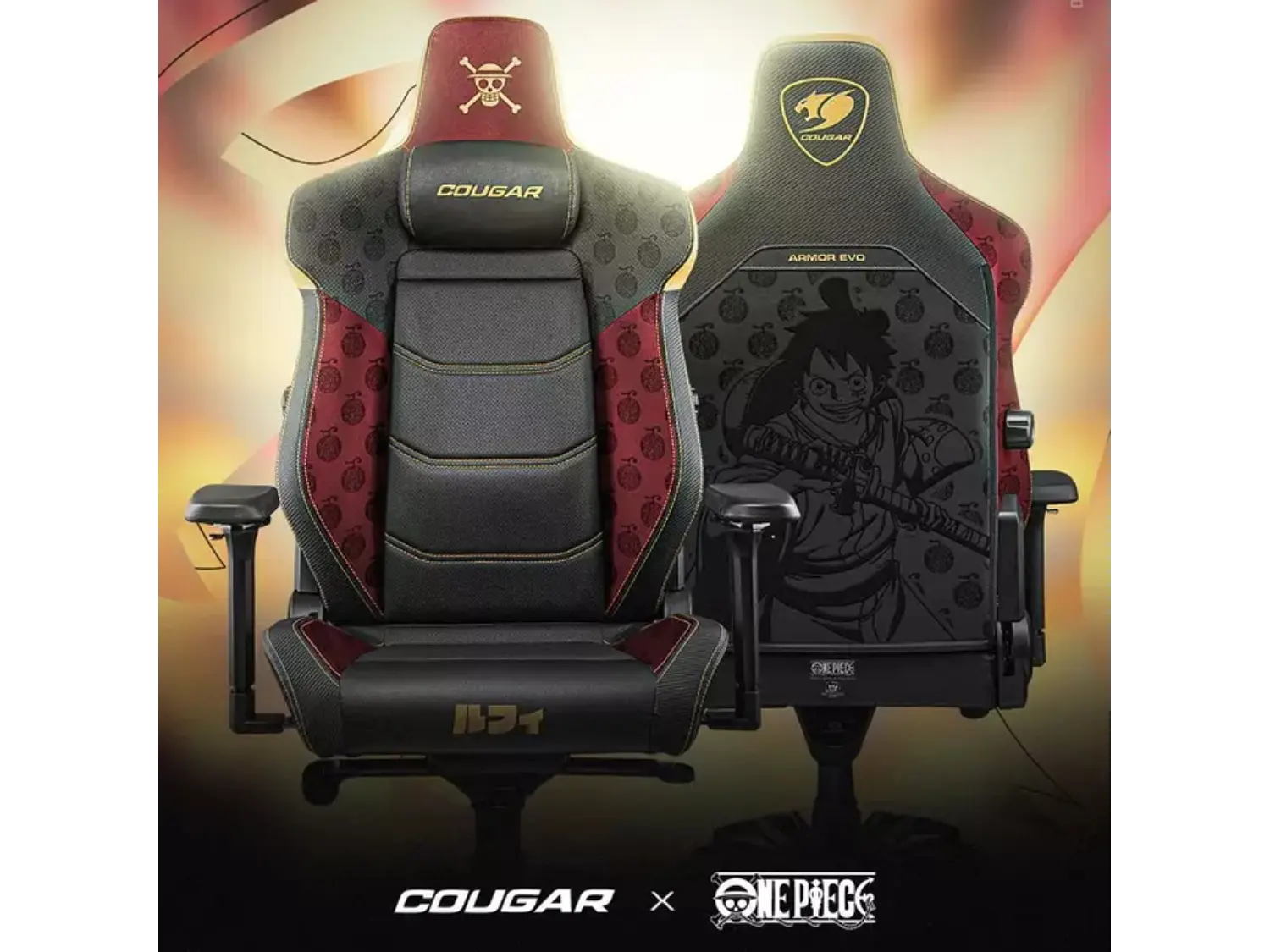 Silla Gamer Cougar Armor EVO Edición Luffy Black 5